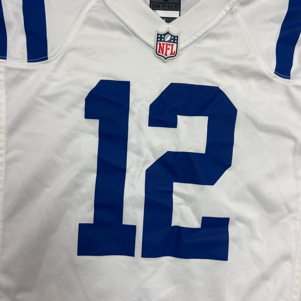 Indianapolis Colts Andrew Luck Jersey Mens Large White NFL Nike On Field - Picture 3 of 11